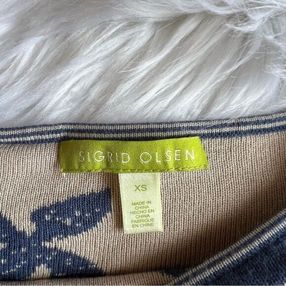 Women’s Sigrid Olsen Lightweight Sweater Size XS - Picture 3 of 4